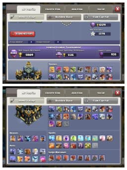 HEROS 100-100-72-75-50 🔥   TH 17 MAX ACCOUNT 🔥 HIGH EPIC EQUIPMENT ✔️ SCENERY AVAILABLE ⚡ HERO SKIN ✔️ ALL SIDE HIGH LEVEL 🔥 PERFECT DEAL