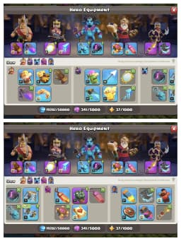 XP-269 🔥 4881 WS ✔️ TH 17 MAX ACCOUNT 🔥 17.9k LEGEND CUP ⚡ HEROS 95-95-72-70-45 ✔️ EPIC EQUIPMENT 🔥 HUGE HERO SKIN ⚡ 1500 CWL MEDEL ✔️ GOOD COLLECTION 👌 BEST OFFER