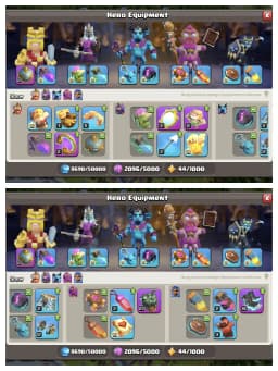 HEROS 95-96-81-71-45 🔥 TH 17 ALMOST MAX ACCOUNT 👌 XP-240 ✔️ HIGH EPIC EQUIPMENT 🔥 BUILDER BASE 100 MAX 🔥 PURPLE WALL ✔️ HIGH DEFENCE 🔥 EVERY SIDE PERFECT 👌 BEST DEAL