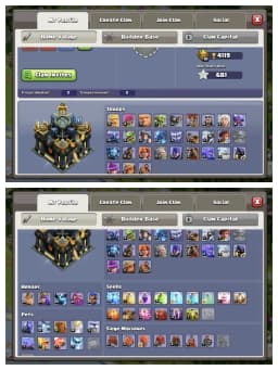 AMAZING OFFER ✔️ TH 17 GOOD QUALITY ACCOUNT 🚀 HEROS 49-49-40-34-28 🔥 6 BUILDER 👌 EPIC EQUIPMENT ✔️ HEROS SKIN 🔥 EVERY SIDE PERFECT 👌 BEST OFFER