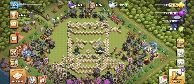 26.3K GEMS 👈 TH 17 MAX ACCOUNT ⚡ 4 HEROS MAX 🚀 HEROS 100-100-74-75-50  🔥 B.B FULL MAX ✔️ HUGE COLLECTION 👈 EVERY SIDE PERFECT 👌 BEST OFFER