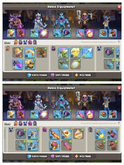 AMAZING OFFER ✔️ TH 17 GOOD QUALITY ACCOUNT 🚀 HEROS 60-70-41-38-20 🔥 6 BUILDER 👌 EPIC EQUIPMENT ✔️ HEROS SKIN 🔥 EVERY SIDE PERFECT 👌 BEST OFFER