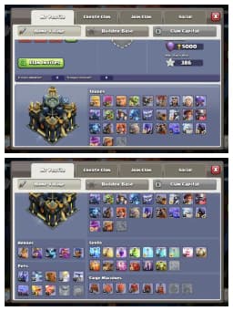 BEST DEAL 😱 TH 17 SUPER QUALITY ACCOUNT 🫶 FOOTBALL SCENERY ❗ GOLDEN+PURPLE WALL ⚡ HEROS 71-75-42-54-25 👈 6 BUILDER ❗ EVERY SIDE SUPER QUALITY 🚀 BEST DEAL