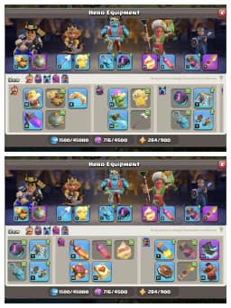 NICE OFFER 🔥 TH 16 WALL MAX ACCOUNT ✔️ GOOD DEF 🚀 HERO 62-82-54-53-39 🔥 EPIC EQUIPMENT ✔️ EVERY SIDE NICE 🔥 GREAT DEAL