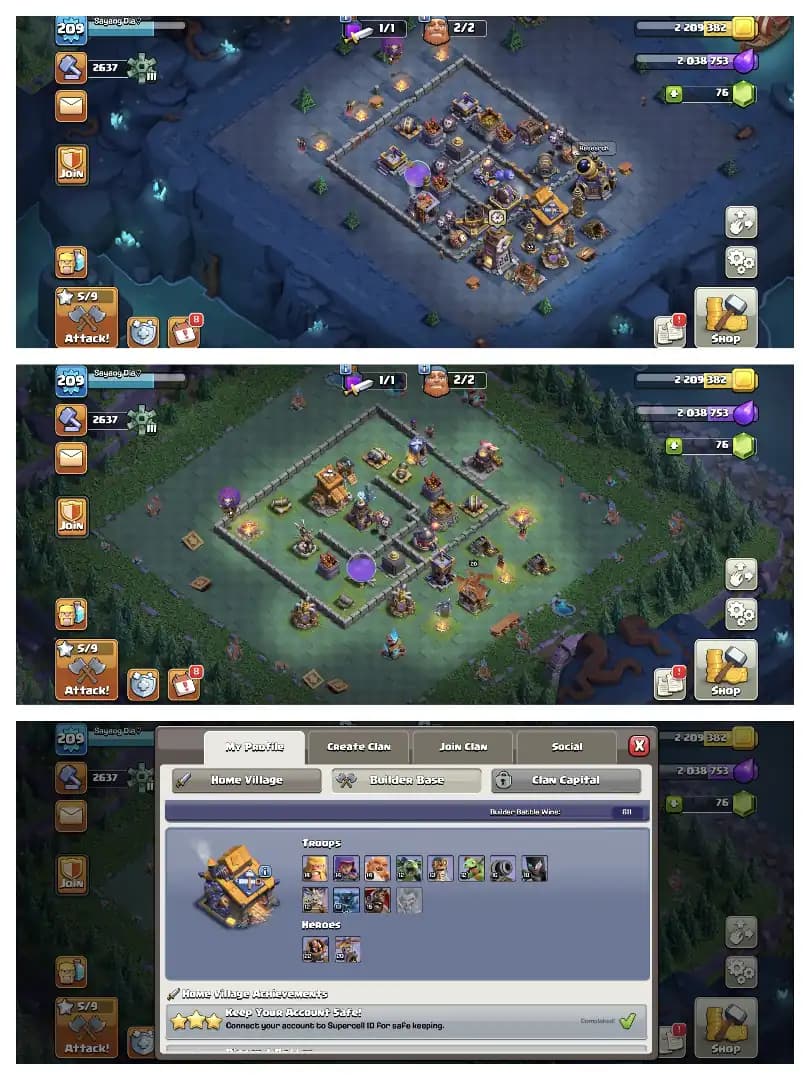 NICE OFFER 🔥 TH 16 WALL MAX ACCOUNT ✔️ GOOD DEF 🚀 HERO 62-82-54-53-39 🔥 EPIC EQUIPMENT ✔️ EVERY SIDE NICE 🔥 GREAT DEAL