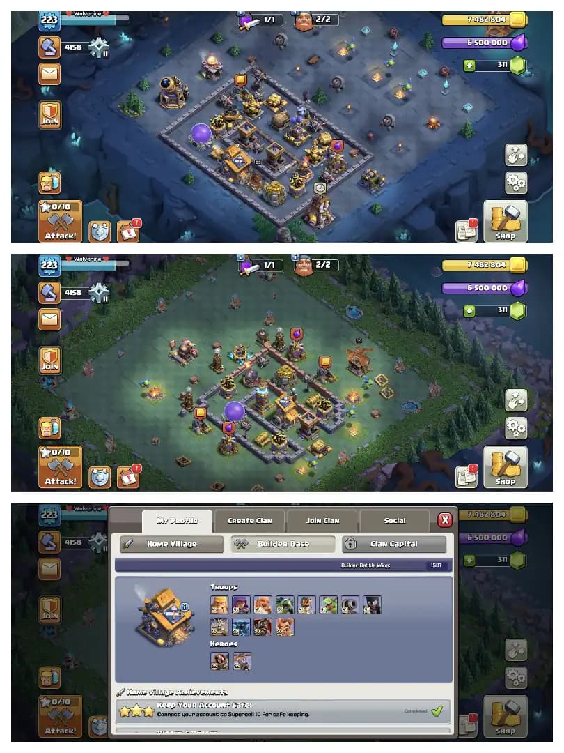 5 HEROS MAX 🚀 5 EPIC MAX 🔥 TH 17 MAX ACCOUNT ✔️ WALL+DEF MAX 🚀 HUGE COLLECTION  ✔️ HERO SKIN 🔥 SUPER ACCOUNT 🚀 BEST OFFER