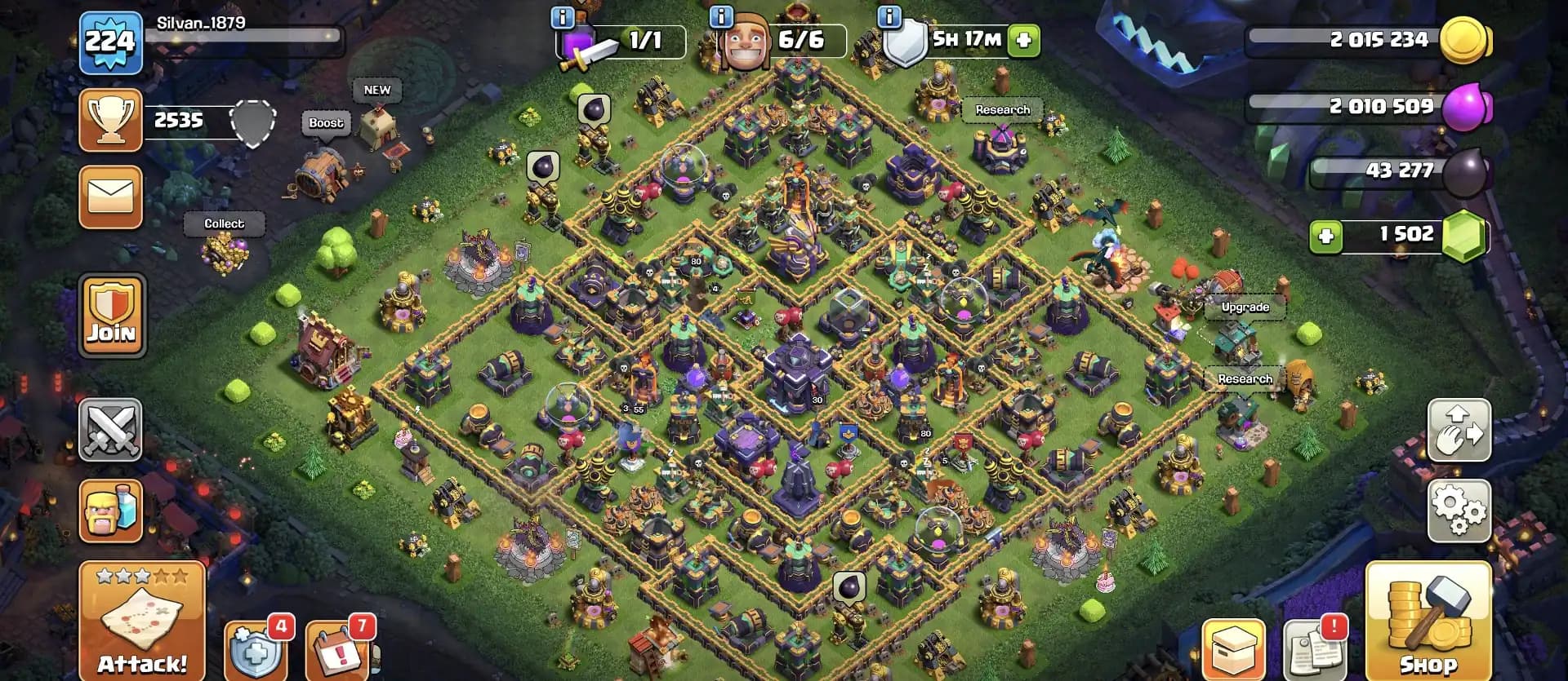 PERFECT DEAL 🚀 TH 15 GREAT ACCOUNT ✔️ SCENERY AVAILABLE 🔥 GOOD EPIC EQUIPMENT 🚀 HERO 80-80-57-55-30 ✔️ EVERY SIDE AWASOME 🔥 BEST DEAL