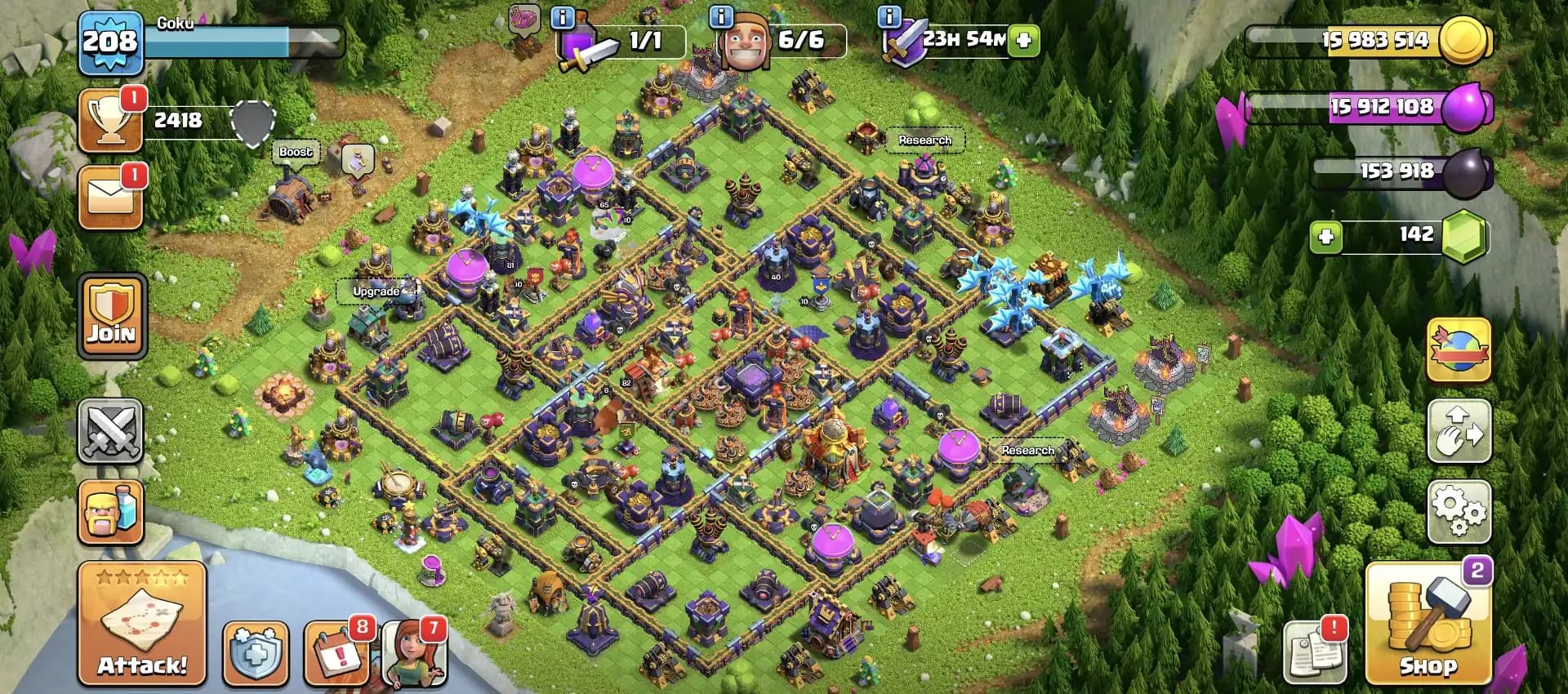 GREAT DEAL ✔️ TH 16 SUPER QUALITY ACCOUNT 🚀 GOLDEN WALL ✔️ HIGH DEFENCE 🚀 HERO 81-82-47-65-40 🔥 GOOD EPIC EQUIPMENT ✔️ GOOD COLLECTION ❗ NICE OFFER
