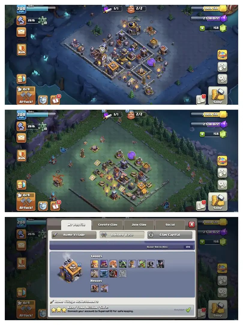 GREAT DEAL ✔️ TH 16 SUPER QUALITY ACCOUNT 🚀 GOLDEN WALL ✔️ HIGH DEFENCE 🚀 HERO 81-82-47-65-40 🔥 GOOD EPIC EQUIPMENT ✔️ GOOD COLLECTION ❗ NICE OFFER