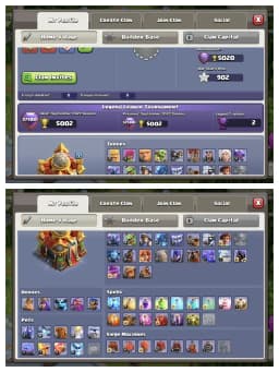 HEROS 90-91-61-62-40 🔥 TH 17 SUPER ACCOUNT ⚡ GOOD EPIC EQUIPMENT ✔️ PURPLE WALL ⚡ HIGH DEF+TROOPS 🔥 GOOD COLLECTION ✔️ EVERY SIDE PERFECT 🚀 BEST DEAL