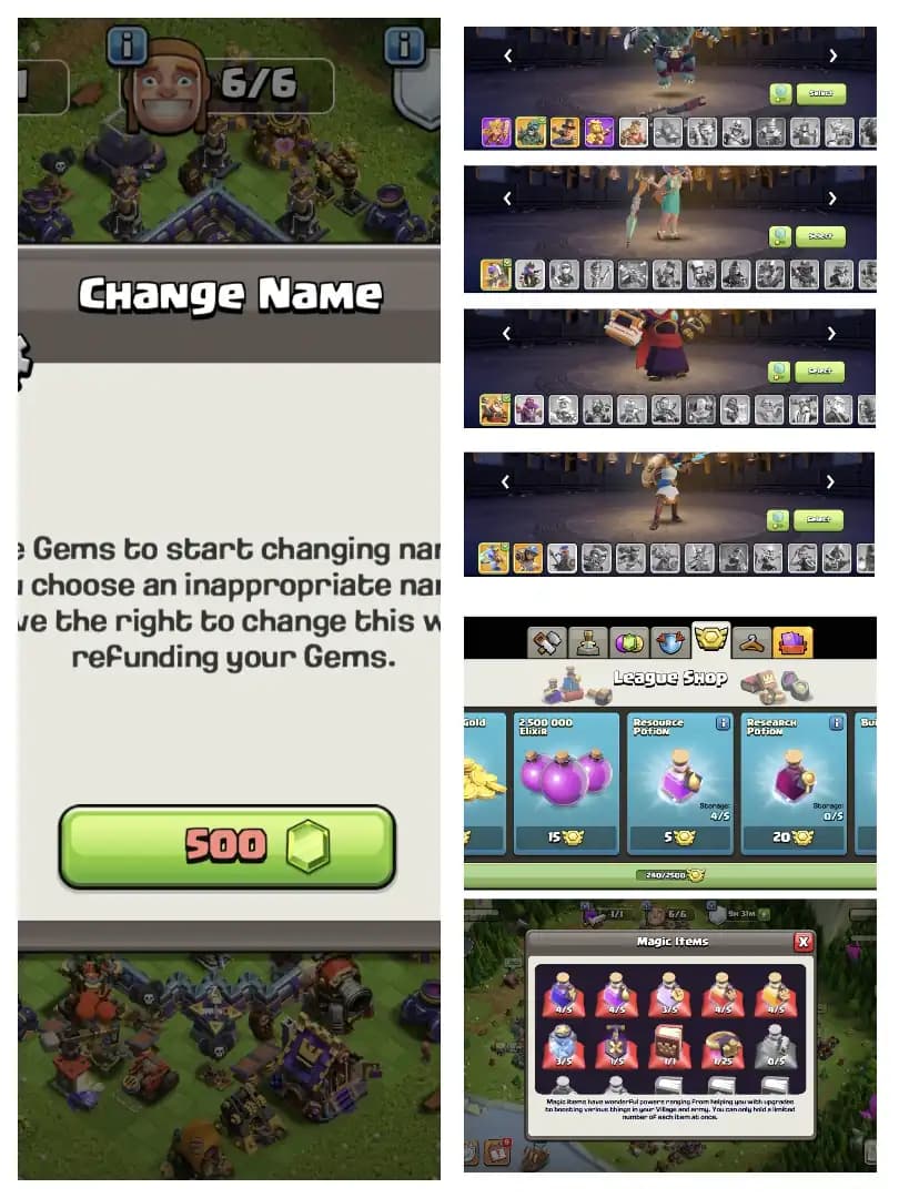 HEROS 90-91-61-62-40 🔥 TH 17 SUPER ACCOUNT ⚡ GOOD EPIC EQUIPMENT ✔️ PURPLE WALL ⚡ HIGH DEF+TROOPS 🔥 GOOD COLLECTION ✔️ EVERY SIDE PERFECT 🚀 BEST DEAL