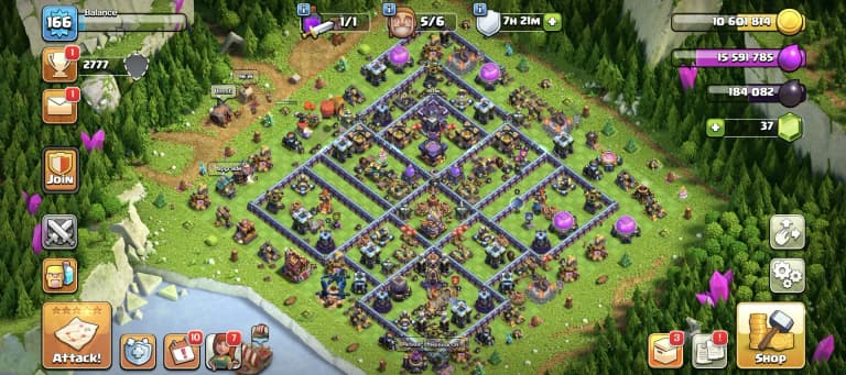 Purple Wall ⚡ Th 15 High Account ✔️ Good Epic Equipment 😱 6 Builder ⚡ Heros 75-78-50-53-30 🔥 Every Side Super Quality ✔️ Best Offer