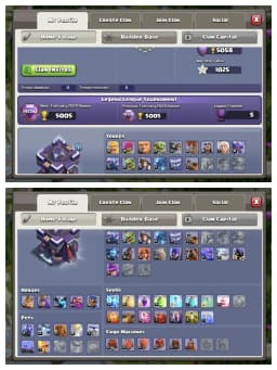 Purple Wall ⚡ Th 15 High Account ✔️ Good Epic Equipment 😱 6 Builder ⚡ Heros 75-78-50-53-30 🔥 Every Side Super Quality ✔️ Best Offer