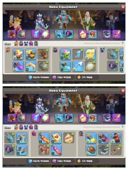 Decent Offer ⚡ Th 16 Super Account ✔️ Purple+Golden Wall 🔥 High Epic Equipment 😱 Heros 82-87-58-62-34 ⚡ Huge Collection ✔️ Every Side Perfect 🚀 Best Offer