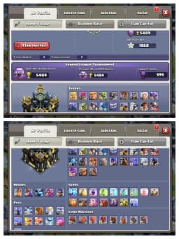 XP-271 🚀 TH 17 MAX ACCOUNT 😱 4 HEROS MAX ✔️ HIGH EPIC EQUIPMENT 🔥 HEROS 100-100-81-75-50  ⚡ B.B FULL MAX ✔️ HEROS SKIN ✔️ EVERY SIDE WOW 🔥 SUPER OFFER