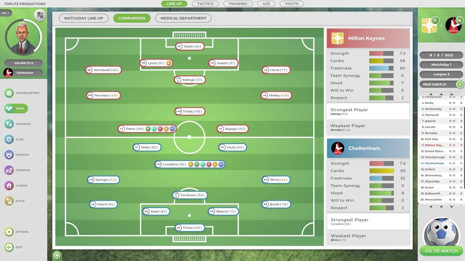 GOAL! The Club Manager media 2