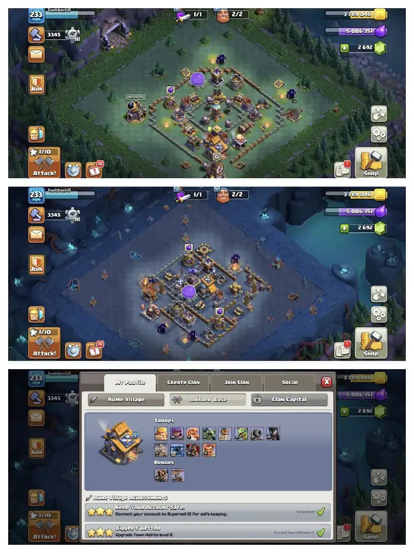 BEST OFFER ✔️ TH 17 MAX ACCOUNT 😱 4 HEROS MAX 🚀 HEROS 100-100-81-75-50 🔥 HIGH EPIC EQUIPMENT 🚀 HEROS SKIN ✔️ EVERY SIDE PERFECT 🔥 BEST DEAL