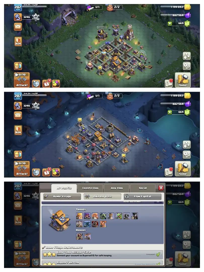 GREAT OFFER ✔️ TH 17 SUPER ACCOUNT 🚀 GOLDEB WALL 🔥 HEROS 74-91-63-65-37 🛎️ HIGH DEF+LAB 🚀 EVERY SIDE PERFECT ✔️ BEST OFFER