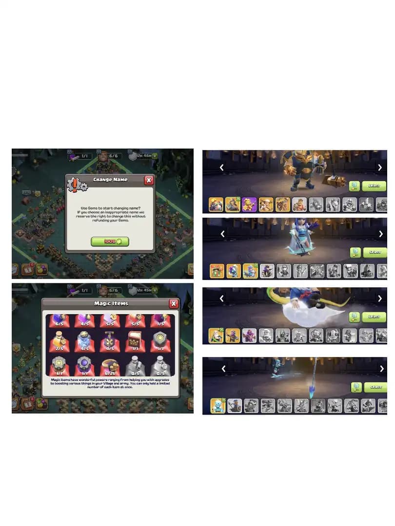 5 HEROS MAX 🚀 HERO 100-100-90-75-50 🔥 TH 17 SUPER ACCOUNT ✔️ GOOD EPIC EQUIPMENT 🔥 3800 WS ⚡ HIGH DEF+WALL 🔥 EVERY SIDE NICE QUALITY 🚀 BEST DEAL