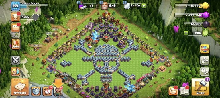 FANTASTIC OFFER 🔥 TH 17 ALMOST MAX ACCOUNT ⚡ PURPLE WALL 🚀 HIGH EPIC EQUIPMENT 🔥 HEROS 91-91-66-66-41 ✔️ HIGH DEF+LAB 🛎️ EVERY SIDE NICE ⚡ BEST OFFER