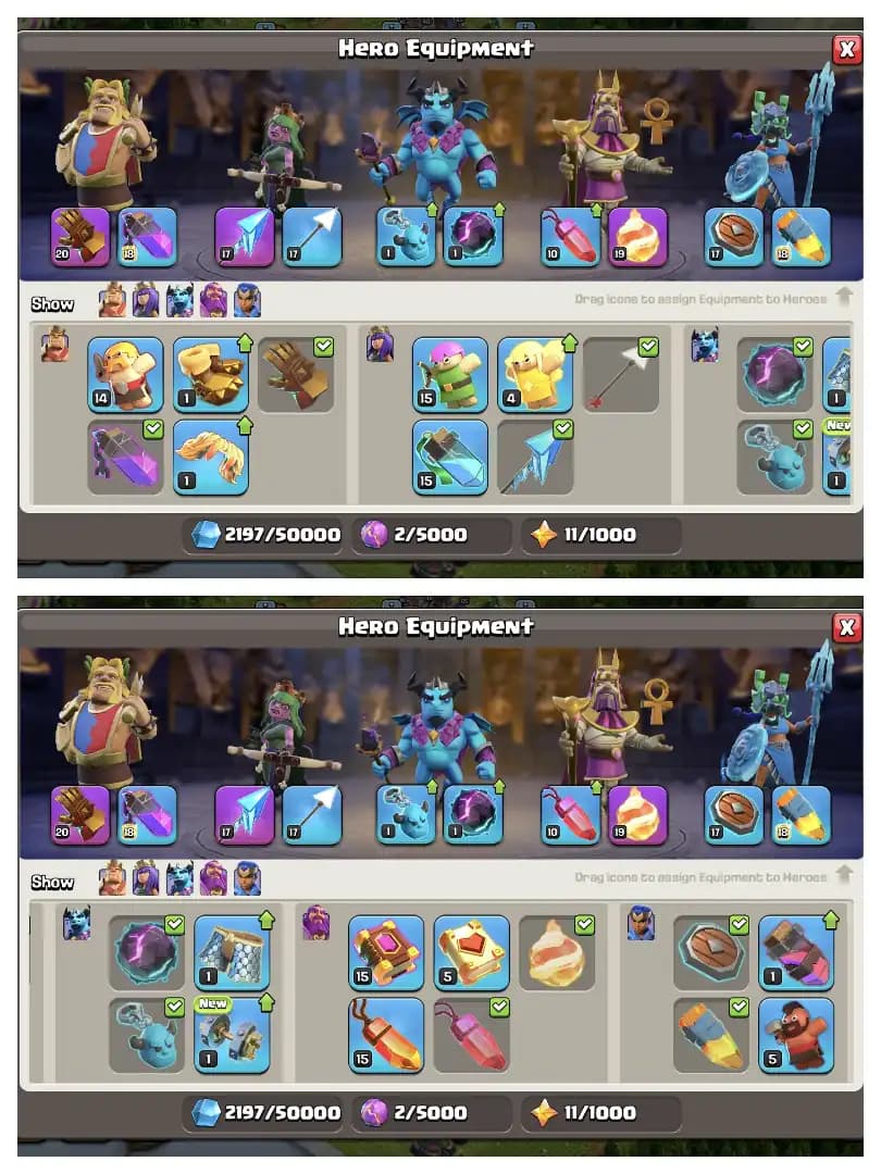 SUPER OFFER 🚀 TH 16 ALMOST MAX ACCOUNT ✔️ XP-234 ⚡ HEROS 90-90-61-65-40 🚀 EQUIPMENT AVAILABLE ✔️ HIGH DEF+LAB 🚀 EVERY SIDE PERFECT ✔️ BEST OFFER