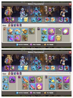 PREMIUM OFFER 🚀 TH 17 MAX ACCOUNT ✔️ SUPER EPIC EQUIPMENT 🛎️ HERO 100-100-71-75-50 🔥 DEFENCE FULL MAX ⚡ LAB+PET ALSO SUPER 🔥 EVERY 🛎️ HUGE COLLECTION ✔️ EVERY SIDE GORGEOUS 🔥 BEST OFFER