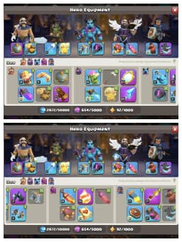 Super Account 🚀 Th 17 Almost Max Account 🛎️ Purple Wall ✔️ High Epic Equipment 🚀 Heros 95-95-61-65-41 ✔️ Hero Skin 🚀 Scenery Available 🔥 Every side Super Quality ✔️ GReat Offer