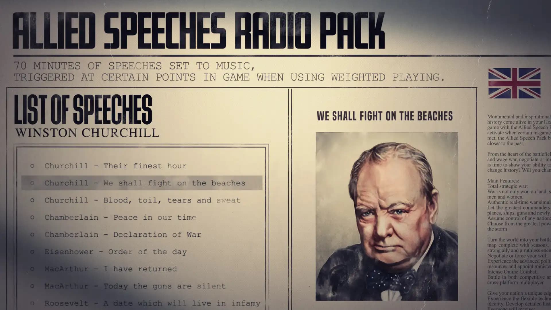 Hearts of Iron IV: Allied Speeches Pack media 2
