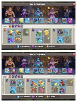 Fantastic Offer ✔️ Th 17 Super Account 🚀 Purple+Golden Wall 🛎️ Hero 71-83-42-65-31 🔥 Equipment Available ✔️ High Def+Lab 🔥 Every Side Perfect 🚀 Best Deal