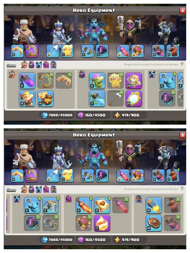 Super Account 🚀 Th 17 High Quality Account 🛎️ Purple Wall ✔️ Equipment Available 🚀 Heros 52-71-43-24 🔥 Every side Super Quality ✔️ GReat Offer