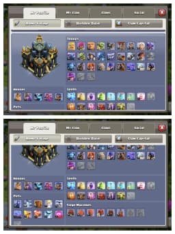 Pure Offer 🔥 Th 17 Super Quality Account 🚀 Golden wall 🔥 High Equipment ✔️ Heros 64-72-40-53-37 🔥 High Def+Lab 🛎️ Huge Collection 🔥 Every Side Super 🚀 Top Offer