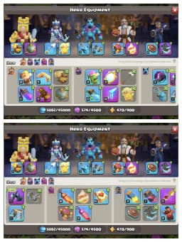 Pure Offer 🔥 Th 17 Super Quality Account 🚀 Golden wall 🔥 High Equipment ✔️ Heros 64-72-40-53-37 🔥 High Def+Lab 🛎️ Huge Collection 🔥 Every Side Super 🚀 Top Offer