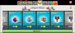 Clash Of clans , Th 18 , 10030 Gems , 6 Epic Equipments , NC free ,107 CWL Medals , Magic items , Many Decorations , BH 10 Full Max