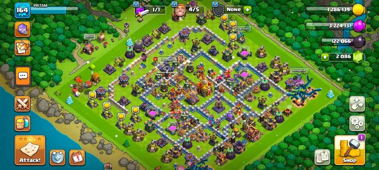 Th 16 , 6 Epic Equipments , 7 Hero's Skin  , NC - 500  ,619 CWL Medals , Magic items