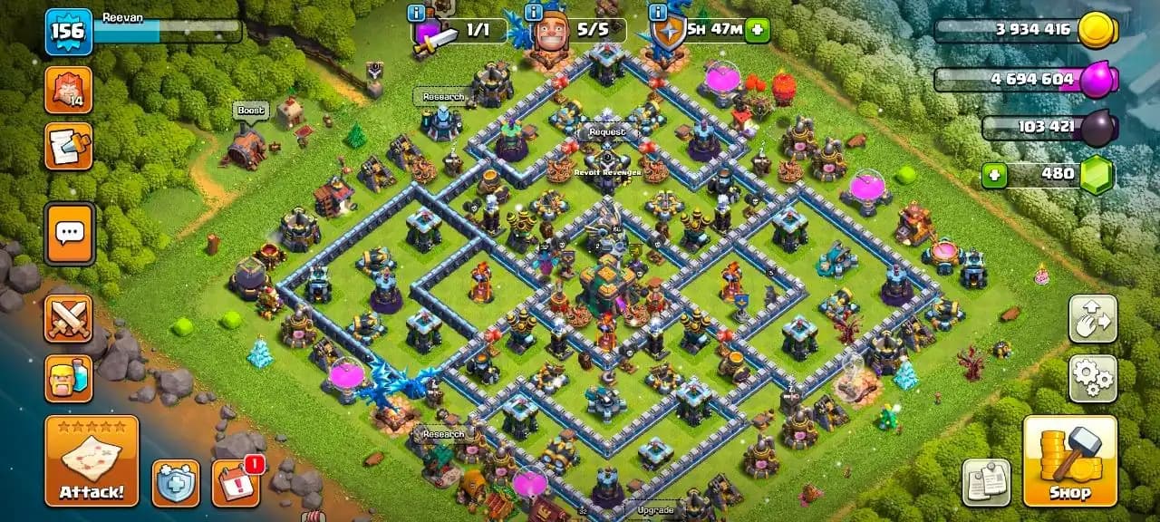 Th 14 ⚜️ , 2259 CWL Medals 🥇, 3 Epic Equipments 🔥 , NC FREE , Magic items