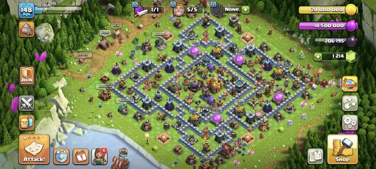 Th16 Best Donation ➤Nc Free ➤Xp-148 ➤9x Pets ➤Heroes: 57-53-43-20-11 ➤Blue Wall ➤Buyer Mail ➤Epic: GG|FA|MM|FB ➤348 Ws➤Best Deal | Android & Ios Both