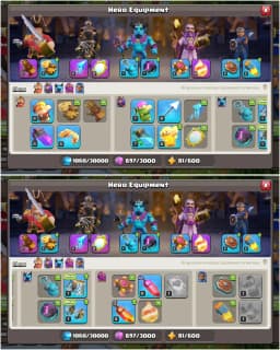 Th16 Best Donation ➤Nc Free ➤Xp-148 ➤9x Pets ➤Heroes: 57-53-43-20-11 ➤Blue Wall ➤Buyer Mail ➤Epic: GG|FA|MM|FB ➤348 Ws➤Best Deal | Android & Ios Both