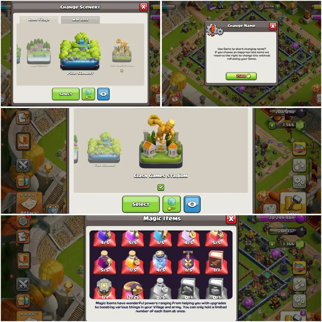 RARE ➤2X PREMIUM SCENERY ➤TH16 NEAR MAX ➤HEROES: 80-88-61-61-27 ➤GOLDEN WALL | 2197 WS ➤EPIC: SB-20|FA-24|LP|RS|EB ➤XP-218 ➤ Full Access