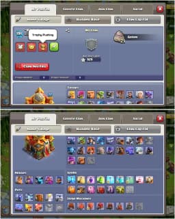TH16 NEAR MAX ➤MAX TYPE WALL ➤NC YES ➤HEROES: 76|78|60|64|40 ➤LEVEL 191 ➤FB-23|FA-20|MM-20|SB-17|GG|EB|LP ➤FULL ACCESS