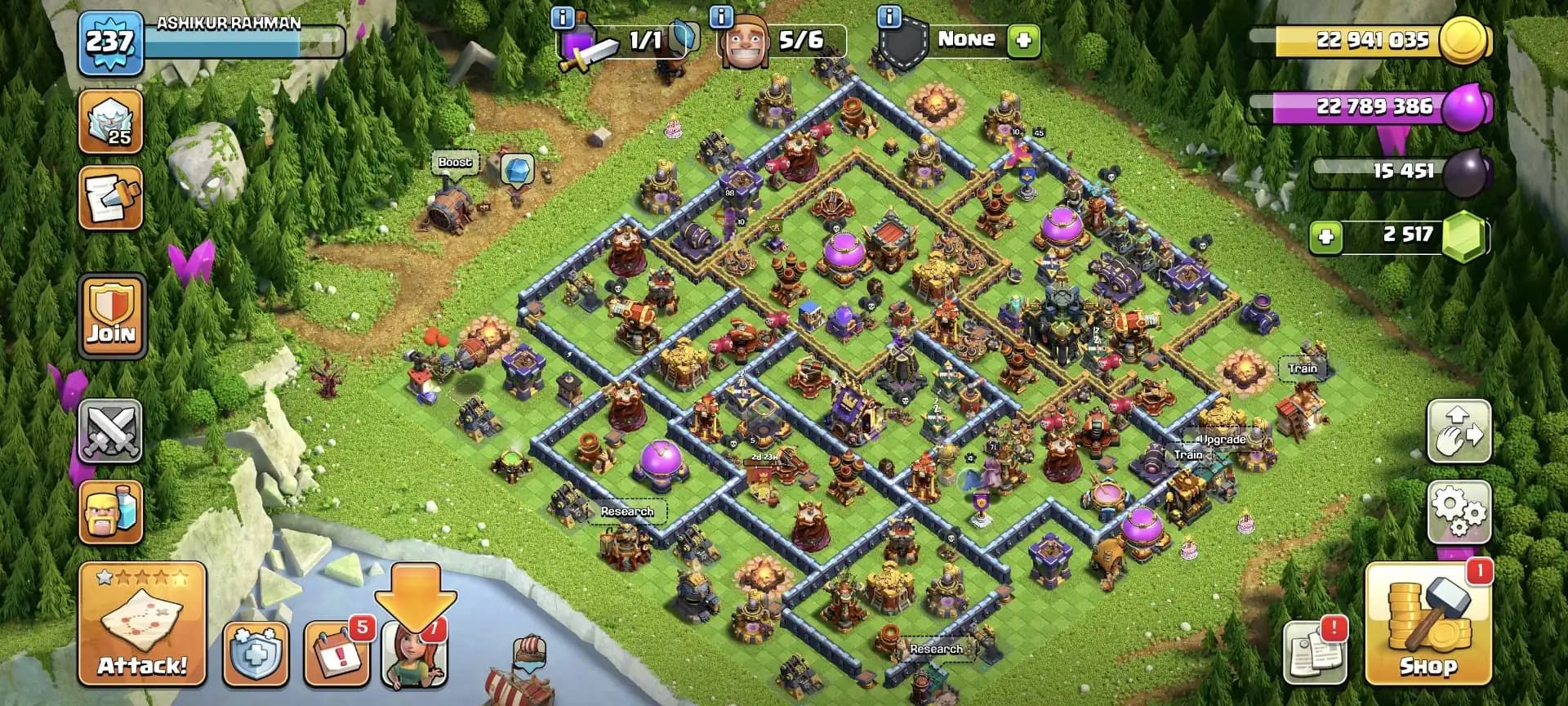 BEST EPIC | TH17 NEAR MAX | GG MAX | B.B MAX | 2576 WS | HEROES: 82-98-71-71-45 | 2.5K GEMS | NC YES | XP-237 | ALL EPIC | HIGH DFC | EMAIL CHANGE AVL