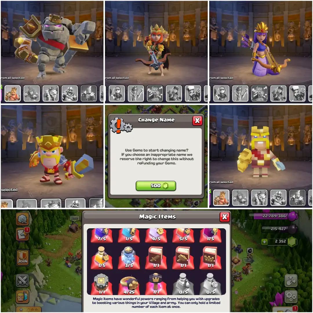 BEST EPIC | TH17 NEAR MAX | GG MAX | B.B MAX | 2576 WS | HEROES: 82-98-71-71-45 | 2.5K GEMS | NC YES | XP-237 | ALL EPIC | HIGH DFC | EMAIL CHANGE AVL