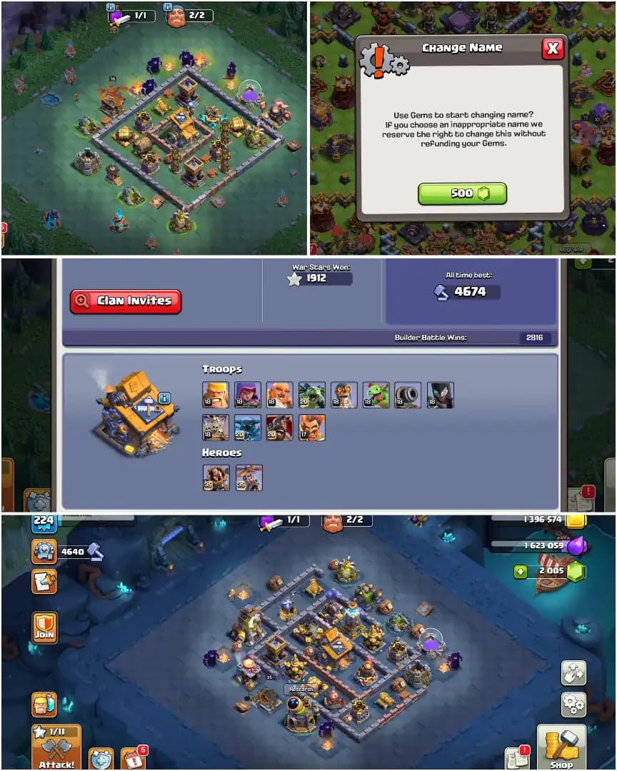 SUPER DEAL | TH17 NEAR MAX | NC YES | HIGH EPIC | HEROES: 85-97-70-71-45 | XP-223 | 1912 WS | PETS- 10/10/10/10/10/10 | GOOD DFC