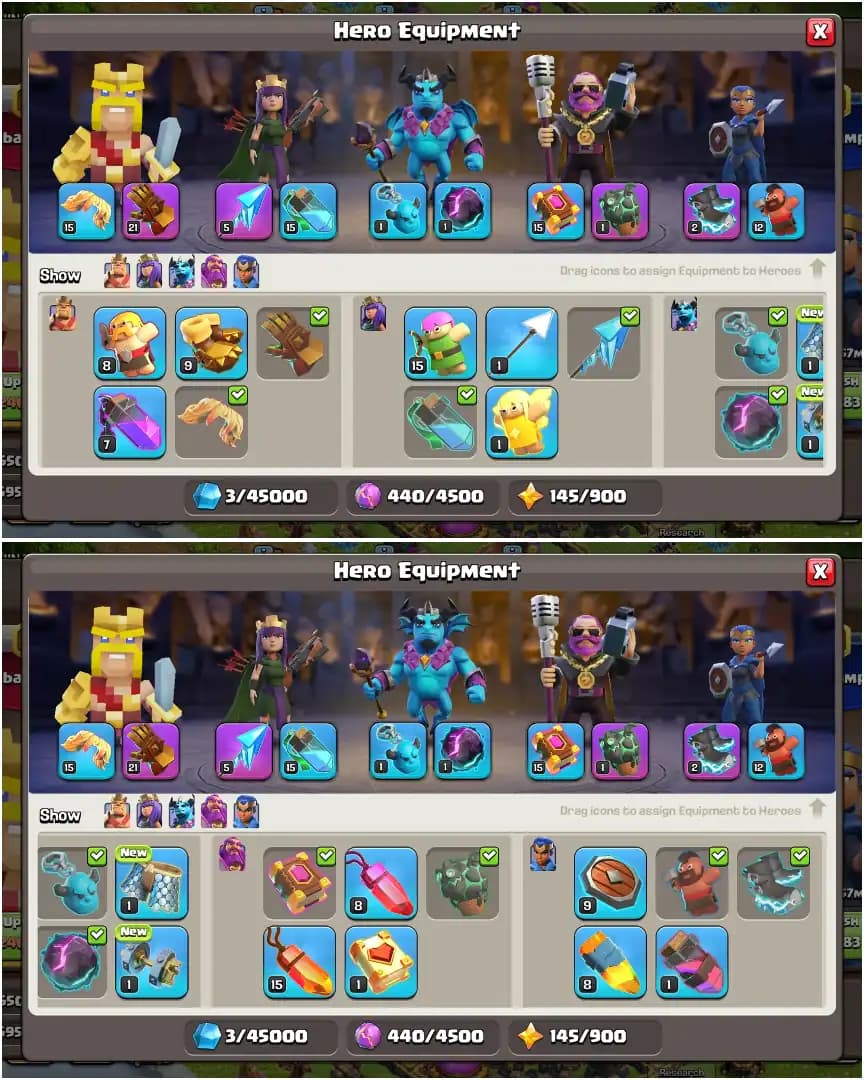 2600+WS ➤TH17 NEAR MAX ➤NC YES ➤ALL EPIC ➤HEROES: 86-88-60-65-31 ➤GOLDEN WALL ➤MAX DFC ➤BUYER MAIL ➤XP-193 ➤GOOD EQUIPMENT | FULL ACCESS