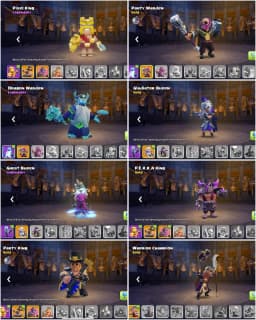 TH17 NEAR MAX | PURPLE WALL | ALL  EPIC | XP-227 | HEROES: 82-87-62-64-37 | NC YES | 1962+WS | 8X SKIN | BEST DEAL | FULL ACCESS