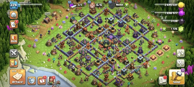 TH17 NEAR MAX ➤PURPEL WALL ➤EPIC HIGH ➤ HEROES: 78-88-70-70-45 ➤XP-225 ➤1400 WS ➤HIGH DFC ➤NC YES ➤GOOD TROOPS ➤FULL ACCESS | BEST DEAL