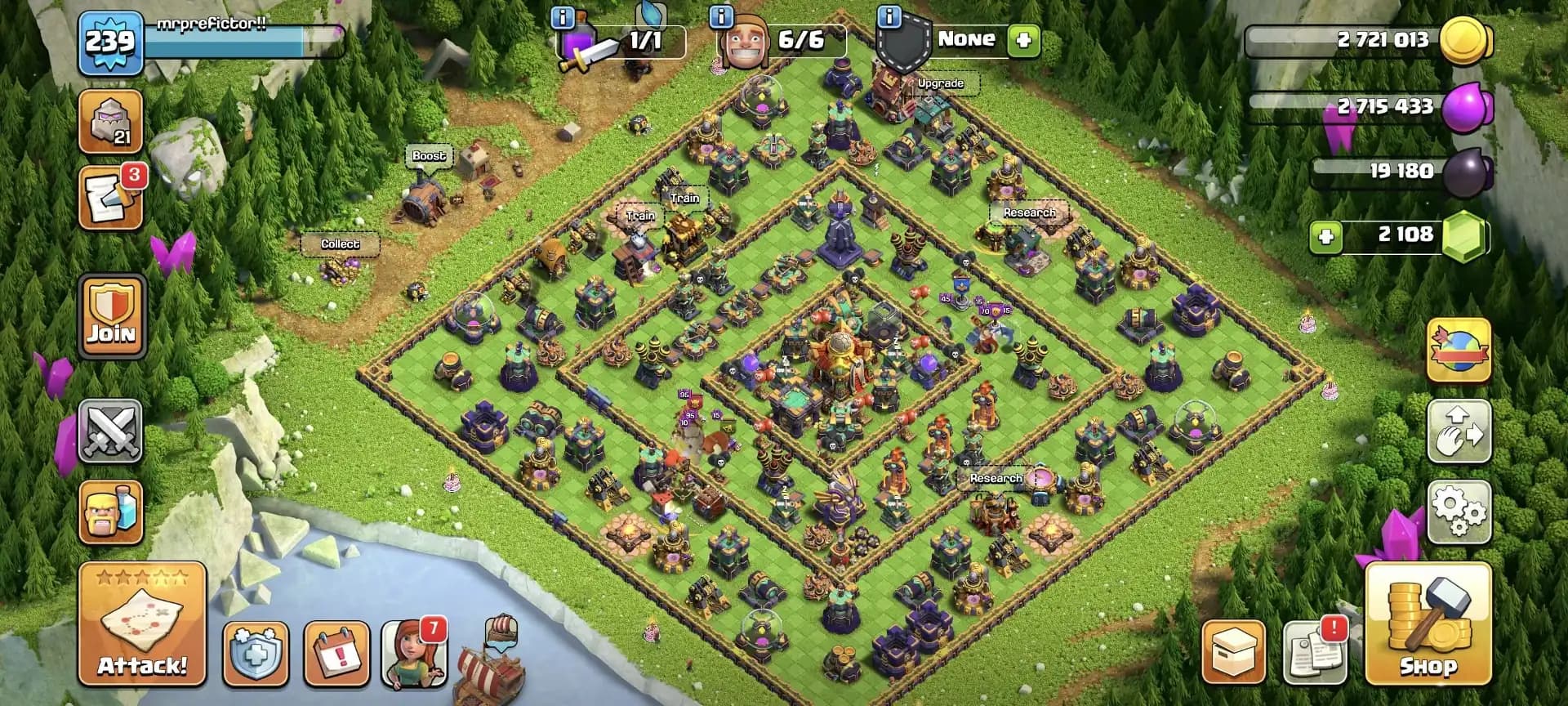 1650+ CWL TOKEN ➤TH16 NEAR MAX ➤3105 HIGH WS ➤HEROES: 81-81-53-55-30 ➤NC YES ➤XP-239 ➤GOLDEN WALL ➤BUYER MAIL ➤GOOD PROFILE | BEST DEAL