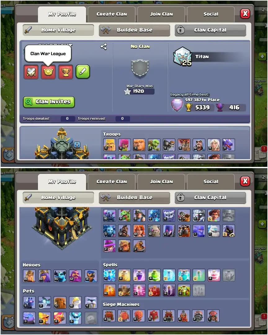TH17 NEAR MAX ➤GG-MAX ➤PURPEL WALL ➤HEROES: 80-80-52-32 ➤ALL EPIC ➤1920 WS ➤XP-214 ➤HIGH DFC ➤FULL ACCESS ➤OP PROFILE
