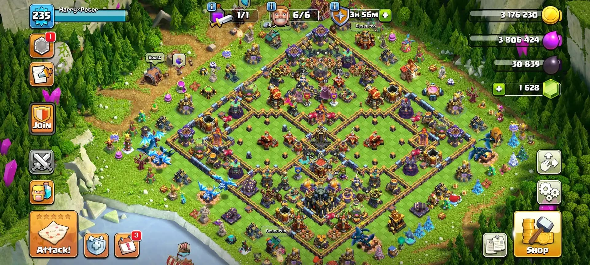 2850 HIGH WS ➤TH17 NEAR MAX ➤OLD TREE ➤HEROES: 82-84-63-62-40 ➤GG-26|FA-26|SB-20|FB-20|MM-17|LP|RS|EB ➤NC YES ➤XP-235 ➤EMAIL CHANGE AVAILABLE