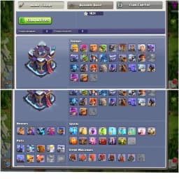 AWESOME TH 15 ACC✦DFC MAX TIPE✦HERO|73|90|61|65|40✦NC YES✦EPIC WOW✦3 HERO SKIN✦6B✦217 LEVEL✦PET SIEGE WOW