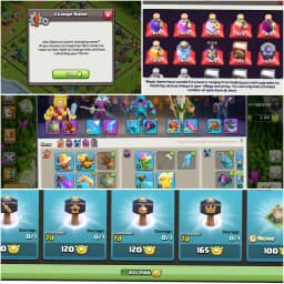 TH 17 HIGH QUALITY ACC✦ YELLOW WALL✦HERO|71|71|51|55|30✦HIGH EPIC✦NC YES ✦9X HERO SKIN✦831 CWL✦ 213 LEVEL✦6B✦HIGH PET SIEGE DFC